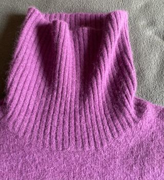 Chaleco lana angora Fórmula Joven morado XS