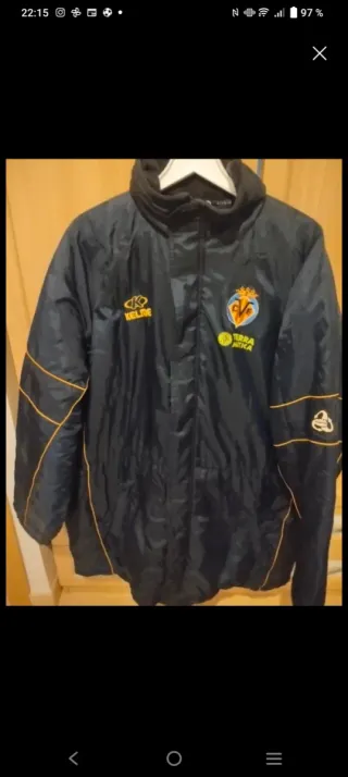 Chaquetón Kelme Villarreal CF Azul Marino-Amarillo