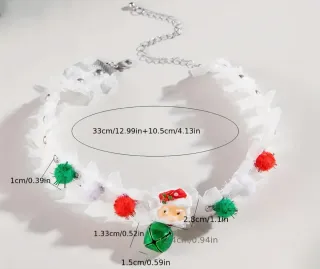 Gargantilla Navideña Papá Noel