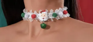 Gargantilla Navideña Papá Noel