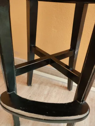 Butaca Vintage Negra de piel Años 60