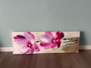 Cuadros lienzo relieve flores