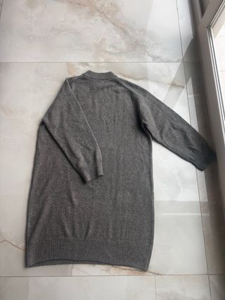 Vestido punto gris H&M talla única