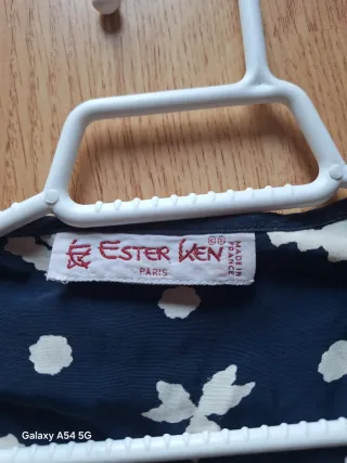 Blazer Ester Wen azul y blanco