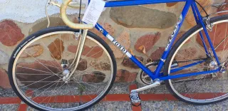 Bicicleta de carretera azul marca Fondi