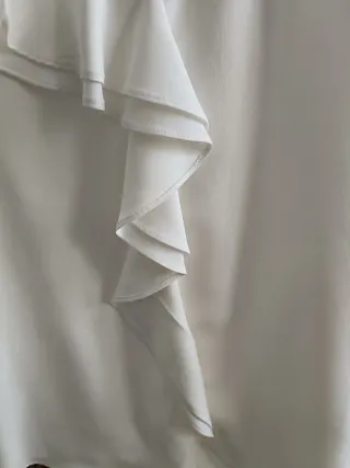 Blusa Pedro del Hierro blanca volantes