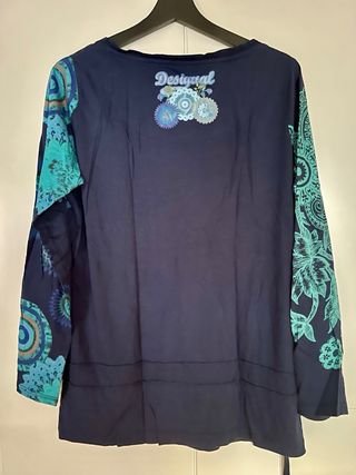 Camiseta Desigual Azul y Turquesa