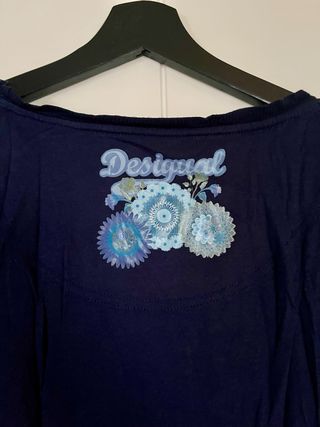 Camiseta Desigual Azul y Turquesa