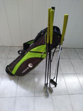Bolsa y palos de golf Inesis