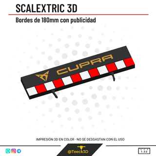 Borde Scalextric 3D Cupra 180mm