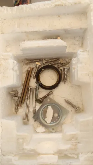 Cerradura de seguridad marrón