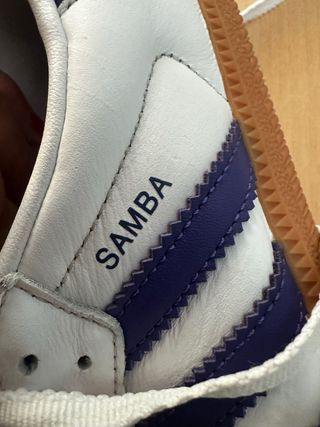 Adidas Samba Blancas y moradas