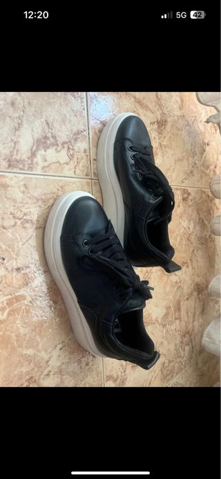 Zapatos Zara Piel Negros