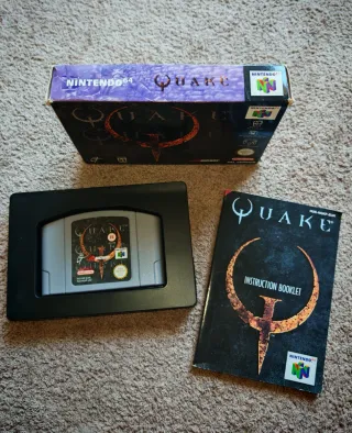 Quake Nintendo 64 con scatola e manuale