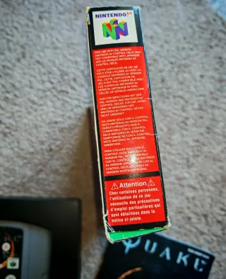 Quake Nintendo 64 con scatola e manuale