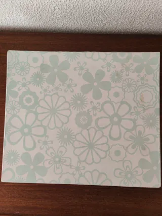 Juego 6 tazas café porcelana floral