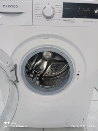 LAVADORA DAEWOO Blanca 7kg 1000rpm