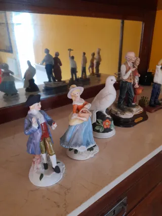 Figuras decorativas vintage - 8 unidades