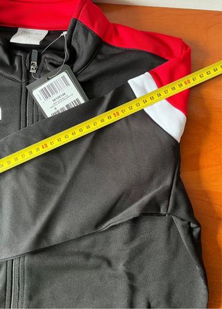 Sudadera Macron Talla S Negra y Roja