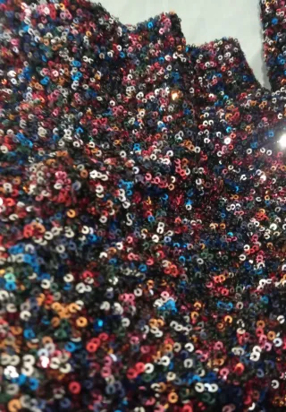 Camiseta fiesta lentejuelas mujer