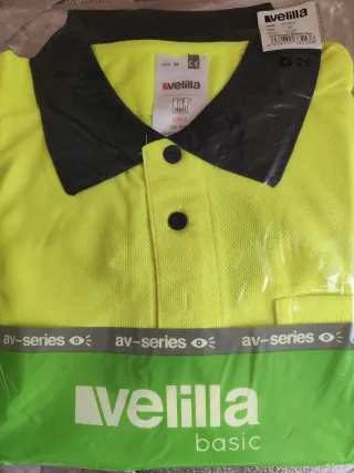 Polo trabajo manga larga Velilla amarillo Talla M