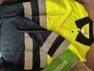 Polo trabajo manga larga Velilla amarillo Talla M