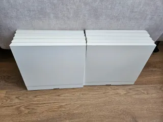 Baldas blancas de madera para cabecero Mandal Ikea