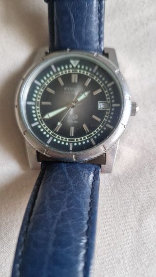 Reloj Fossil Hombre Negro y Azul
