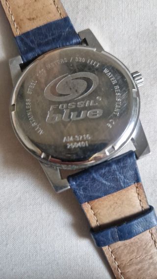 Reloj Fossil Hombre Negro y Azul