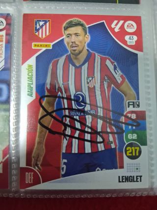 Cromo Lenglet firmado Panini 43 BIS