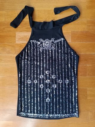 Top de fiesta con lentejuelas