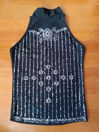 Top de fiesta con lentejuelas