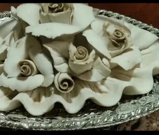 Set Cestino Argento Microfusione con Centrino