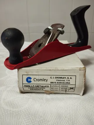 Cepillo carpintero ebanista Cromley 42mm