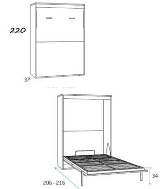 CAMA ABATIBLE MATRIMONIO RIMOBEL