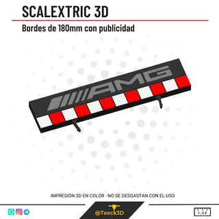 Borde Scalextric 3D AMG 180mm