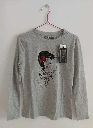 Nuevo LOIS Camiseta gris Talla L