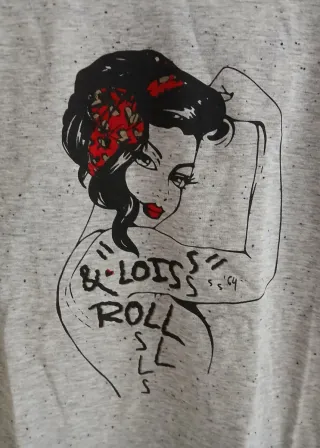 Nuevo LOIS Camiseta gris Talla L