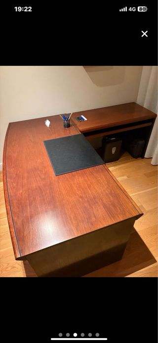 Mesa de despacho de dirección  madera cerezo
