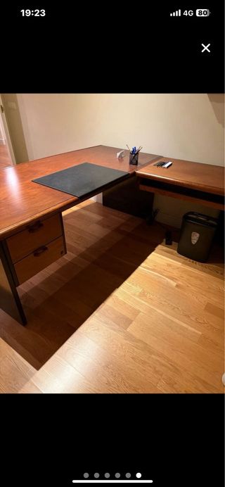 Mesa de despacho de dirección  madera cerezo