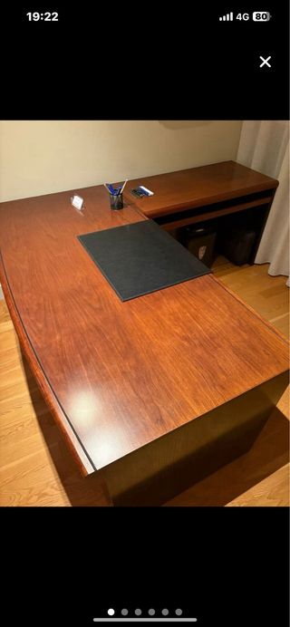 Mesa de despacho de dirección  madera cerezo