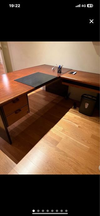 Mesa de despacho de dirección  madera cerezo