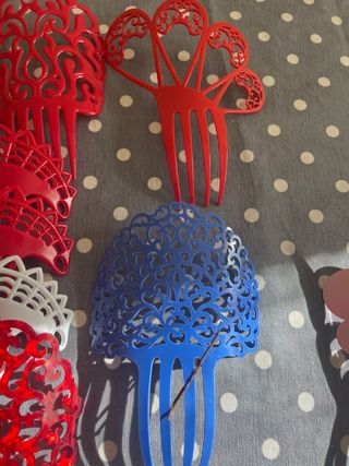 11 Peinetas Flamencas Variadas varios colores