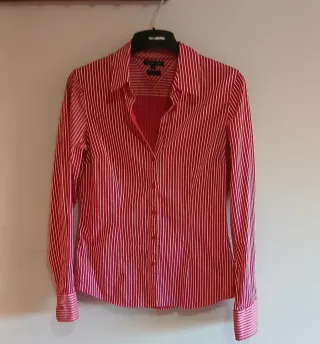 Camisa Tommy Hilfiger Rayas Rojas y Blancas