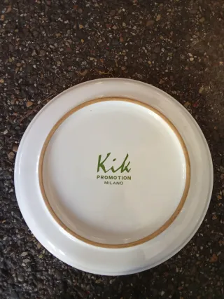 Piatto Natale Porcellana Babbo Natale