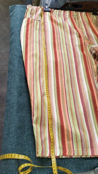 Pantalón de vestir mujer cintura elástica rayas