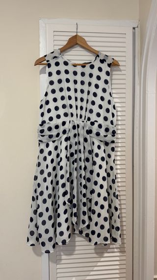 Vestido de lunares blanco y negro - T. 48