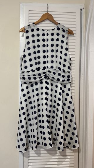 Vestido de lunares blanco y negro - T. 48