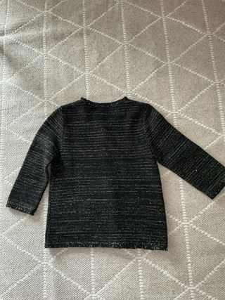 Chaqueta Massimo Dutti negra y dorada