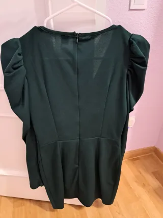 Vestido SHEIN verde escote V